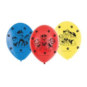 6 Ballons Latex Paw Patrouille 23cm