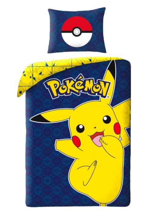 Pokémon Joyeux Pikachu Linge de lit 140×200 cm, 70×90 cm Numéro d'article : HAX608126