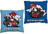 Coussin rempli de Nintendo Super Mario Kart - Bleu / Rouge