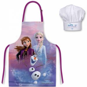 Mgs33 Tablier Enfant + Chapeau de Chef, la reine des neiges 2 pour enfant, Tablier de Cuisine 