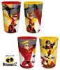 Mgs33 Ensemble de 4 Verres Plastiques Disney The Incredibles en Plastique (4 Tasses) Matériel: Plast