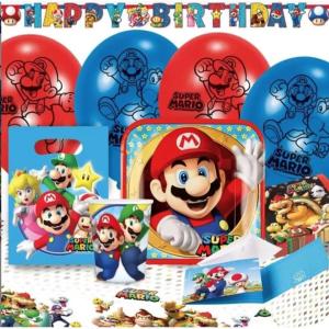 Mario set 60 pièces , (cde 8) Kit anniversaire enfants , idéal ! Nouveau !