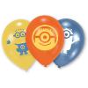 6 Latex Balloons Minions 22.8 cm/9''