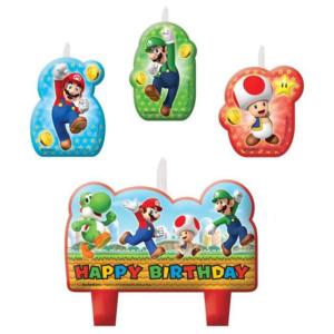 171554 Bougies Super Mario « Happy Birthday »