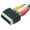 Adaptateur PERITEL Mâle-Femelle 3xRCA