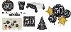 Mgs33 Kit Plus Anniversaire 50 Ans Complet décoration Table 8 Personnes (8 Assiettes, 8 gobelets, 8 