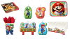 Kit XL Mario 8 Enfants Complet Anniversaire (8 Assiettes, 8 gobelets, 20 Serviettes, 1 Nappe  , 20 serviettes  + 4 bougies Mario offerte*