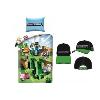 OFFRE Noel : Parure de lit + casquette (52) Minecraft