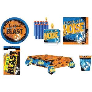  Mgs33 Kit (6) Anniversaire 8 Enfants N.E.R.F Complet 52 Pieces