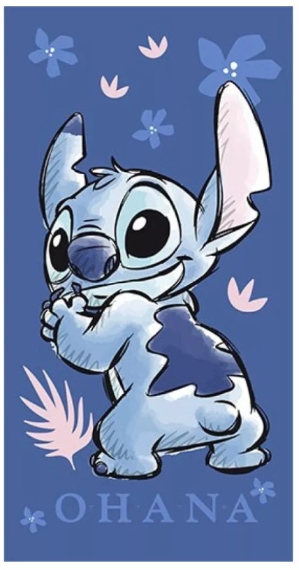 Serviette de plage, Lilo et Stitch - 70x140cm - Séchage rapide - Imprimé Ohana