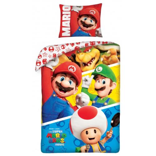 Bande de film Nintendo Super Mario Bros Ensemble de housse de couette simple