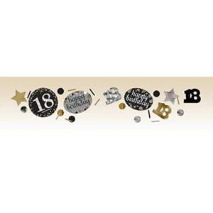 amscan 9900555 Confettis 18e Anniversaire Doré 34 g 