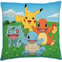 Oreiller Pokémon, Coussin 40*40 cm, Coussin chambre enfant Pokemon