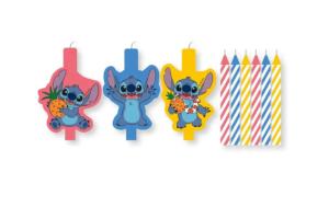 Bougie d'anniversaire Lilo et Stitch Ange, lot de 9 bougies ( PNN97563)