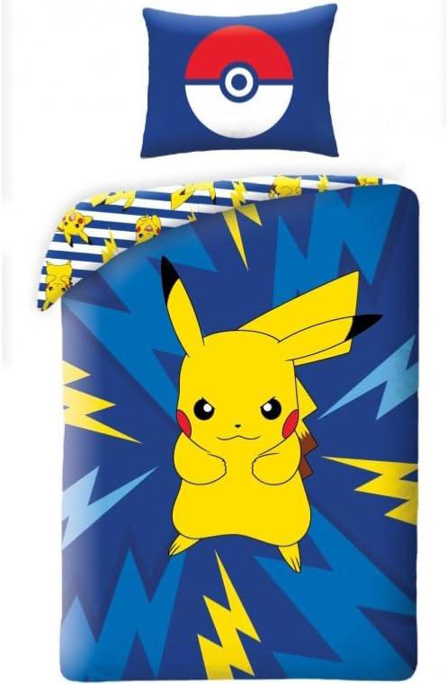 Pokémon Pika Power linge de lit 140×200 cm, 70×90 cm Numéro d'article : HAX607501